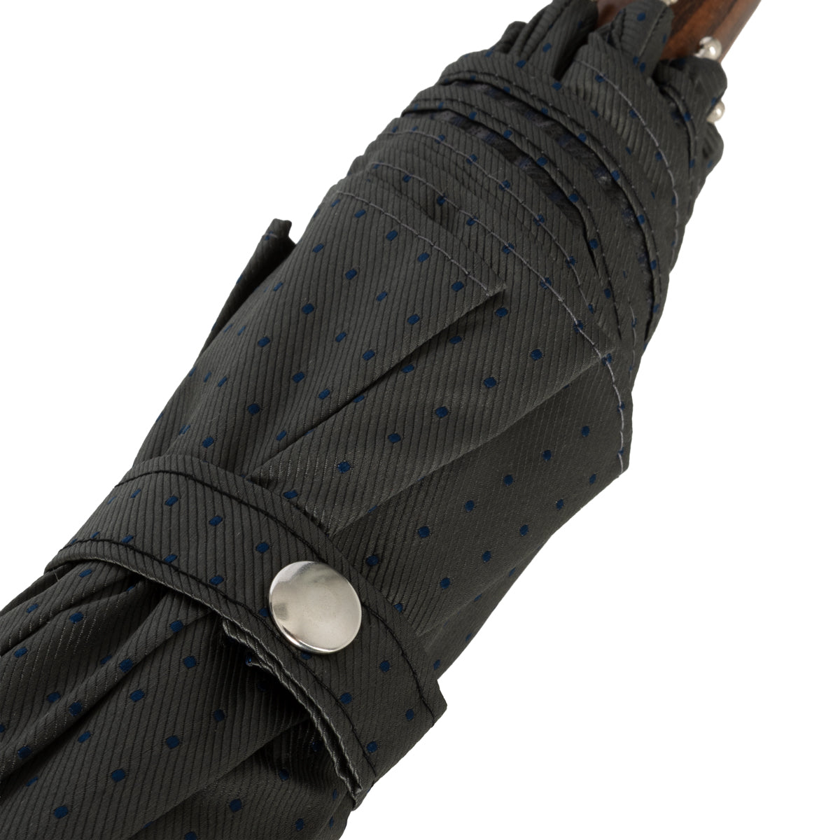 Shibumi x Mario Talarico Travel Umbrella Charcoal Dots - Hickory