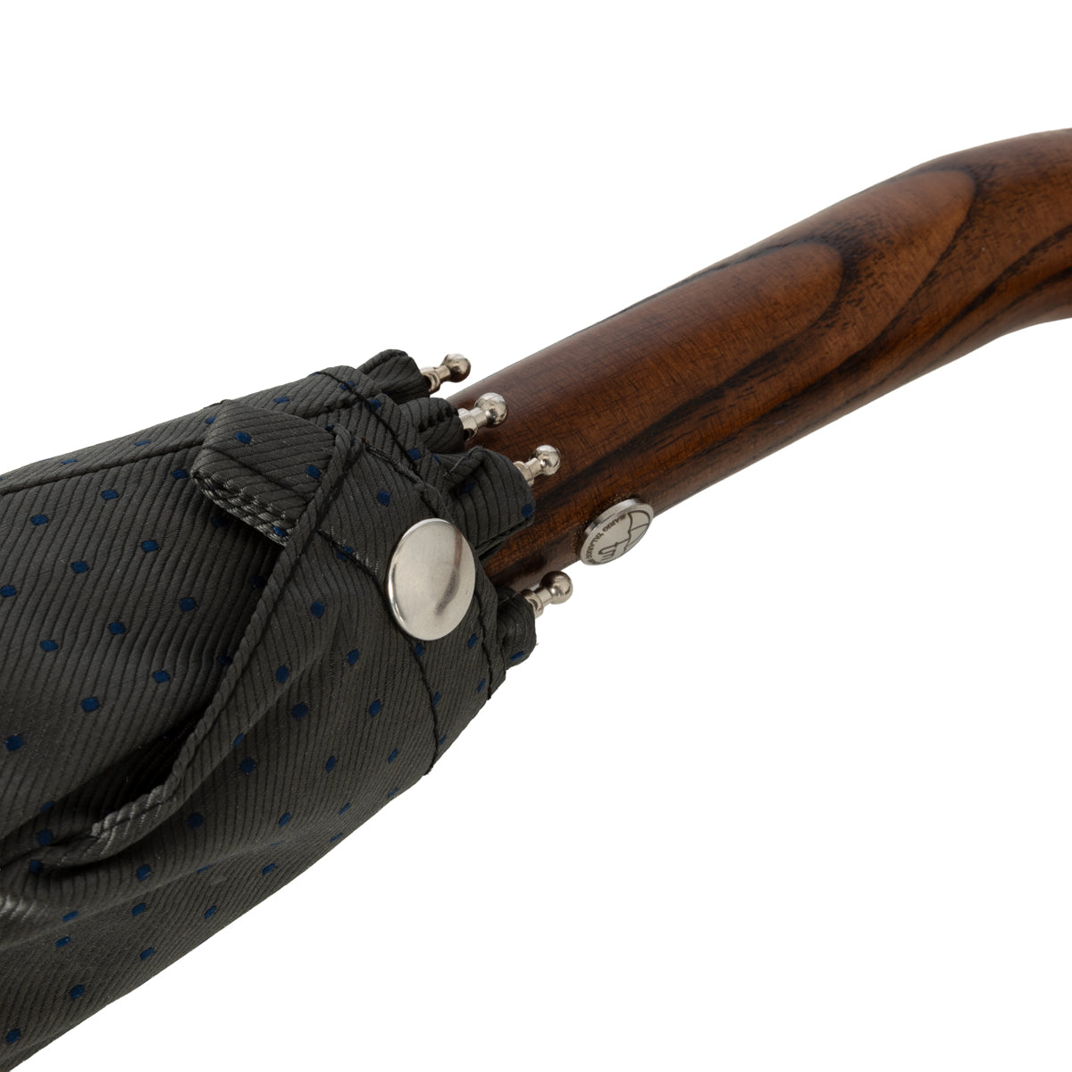 Shibumi x Mario Talarico Travel Umbrella Charcoal Dots - Hickory