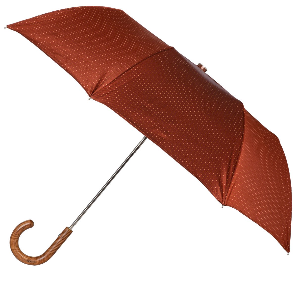 Shibumi x Mario Talarico Travel Umbrella Rust Dots - Hickory