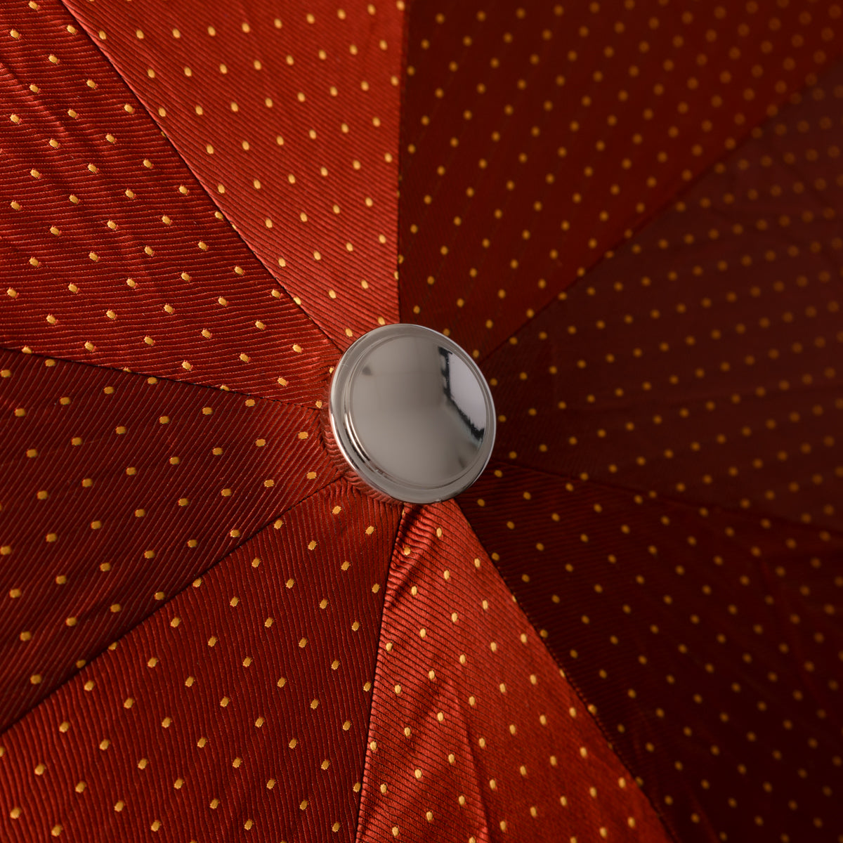 Shibumi x Mario Talarico Travel Umbrella Rust Dots - Chestnut