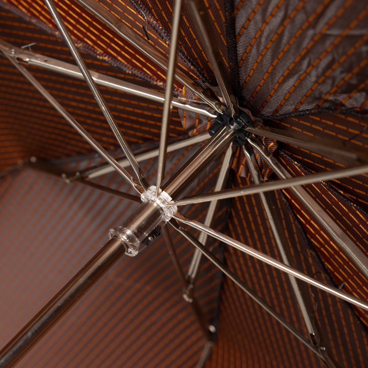 Shibumi x Mario Talarico Travel Umbrella Rust Dots - Chestnut