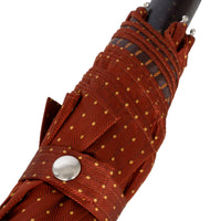Shibumi x Mario Talarico Travel Umbrella Rust Dots - Chestnut