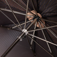 Shibumi x Mario Talarico Travel Umbrella Brown Dots - Chestnut
