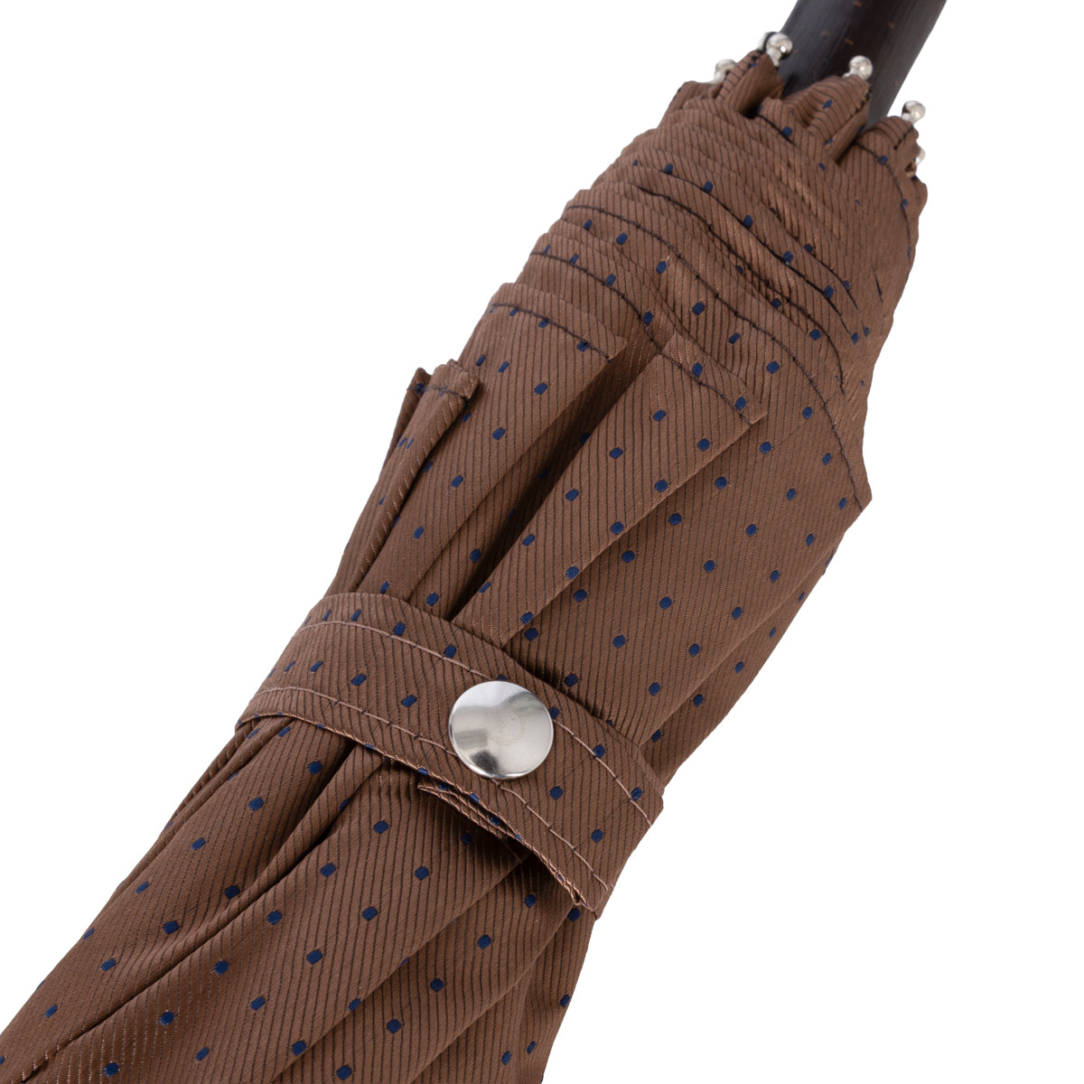 Shibumi x Mario Talarico Travel Umbrella Brown Dots - Chestnut