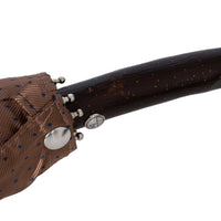 Shibumi x Mario Talarico Travel Umbrella Brown Dots - Chestnut