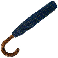 Shibumi x Mario Talarico Travel Umbrella Navy Dots - Hickory
