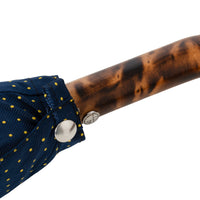 Shibumi x Mario Talarico Travel Umbrella Navy Dots - Hickory