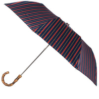 Shibumi x Mario Talarico Travel Umbrella Navy Striped - Bamboo