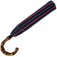 Shibumi x Mario Talarico Travel Umbrella Navy Striped - Bamboo