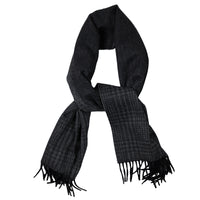 Glencheck Faded Cashmere Scarf - Charcoal / Grey