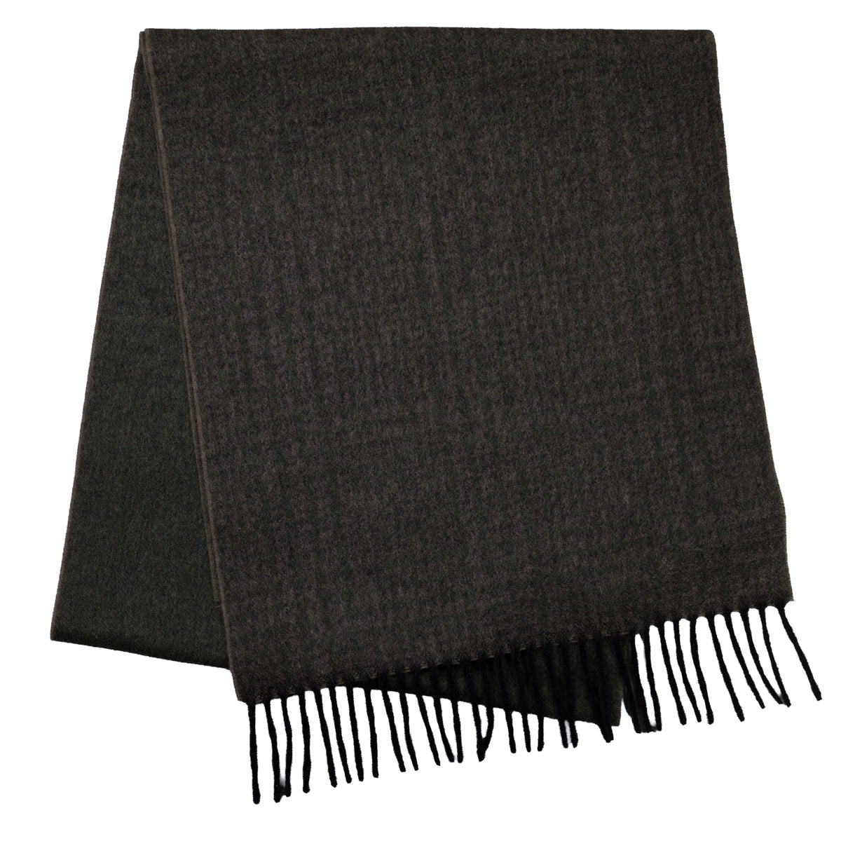 Glencheck Faded Cashmere Scarf - Brown / Green