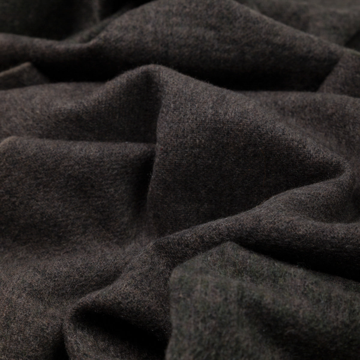 Glencheck Faded Cashmere Scarf - Brown / Green
