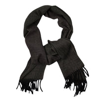 Glencheck Faded Cashmere Scarf - Brown / Green