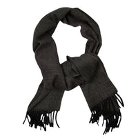 Glencheck Faded Cashmere Scarf - Brown / Green