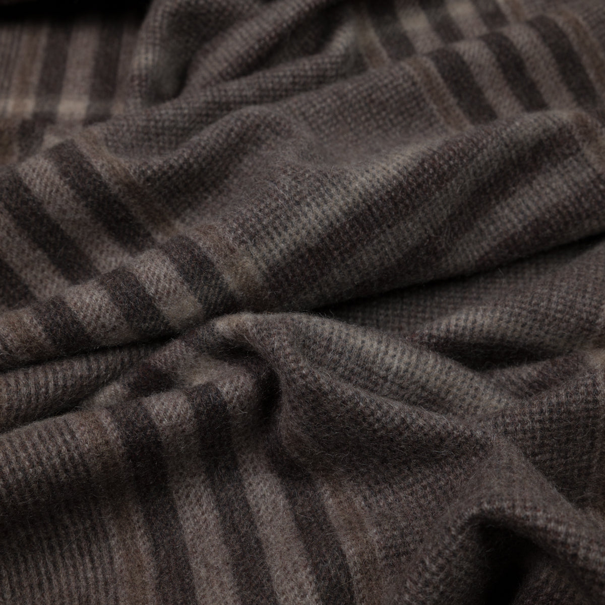 Checked Cashmere Scarf - Hazelnut