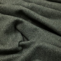 Cashmere Herringbone Scarf - Dark Olive