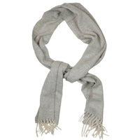 Cashmere Herringbone Scarf - Light Grey