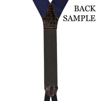 Wool Braces - Navy Tartan