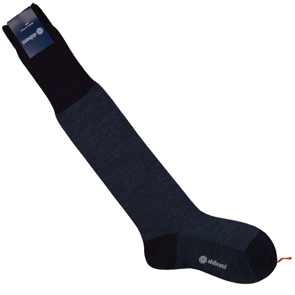 Knee Socks - Birdseye - Navy - Wool