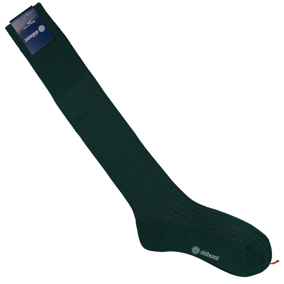 Knee Socks - Shadow Stripes - Forest - Wool