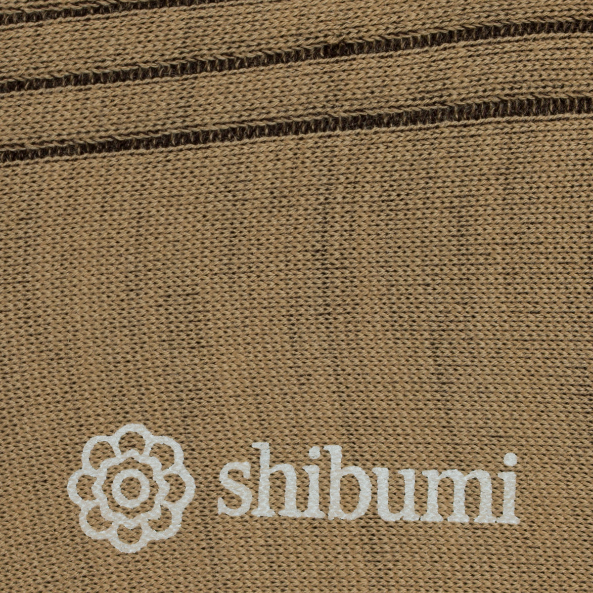Knee Socks - Shadow Stripes - Beige - Wool