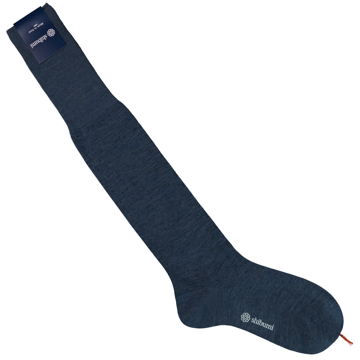 Knee Socks - Denim - Blue - Wool