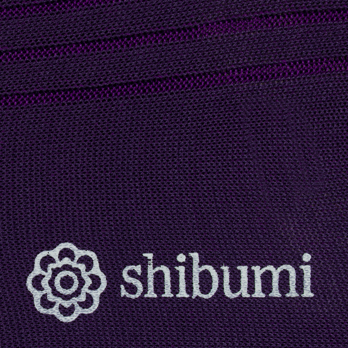 Knee Socks - Shadow Stripes - Purple - Pure Cotton