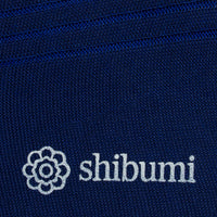 Knee Socks - Shadow Stripes - Light Navy - Pure Cotton