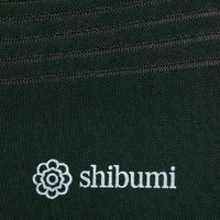Knee Socks - Shadow Stripes - Forest / Grey - Pure Cotton