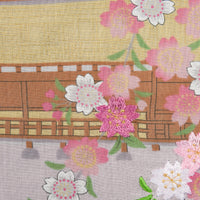 Floral Motif Cotton Handkerchief - Pink