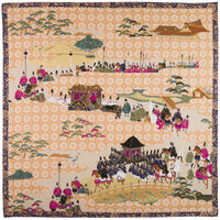 Kyoto Motif Cotton Handkerchief - Multicolor