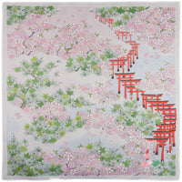 Floral Motif Cotton Handkerchief - Pink