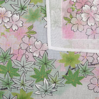 Floral Motif Cotton Handkerchief - Pink