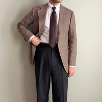 Ancient Madder Silk Tie - Navy - Hand-Rolled