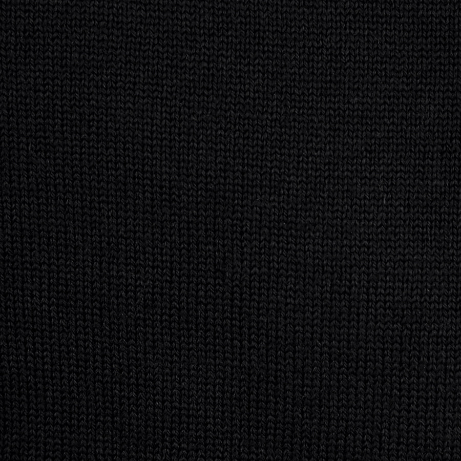 Merino Wool Knitted Turtleneck - Black
