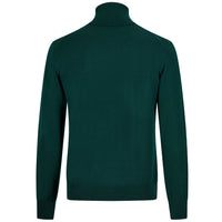 Merino Wool Knitted Turtleneck - Forest