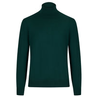 Merino Wool Knitted Turtleneck - Forest