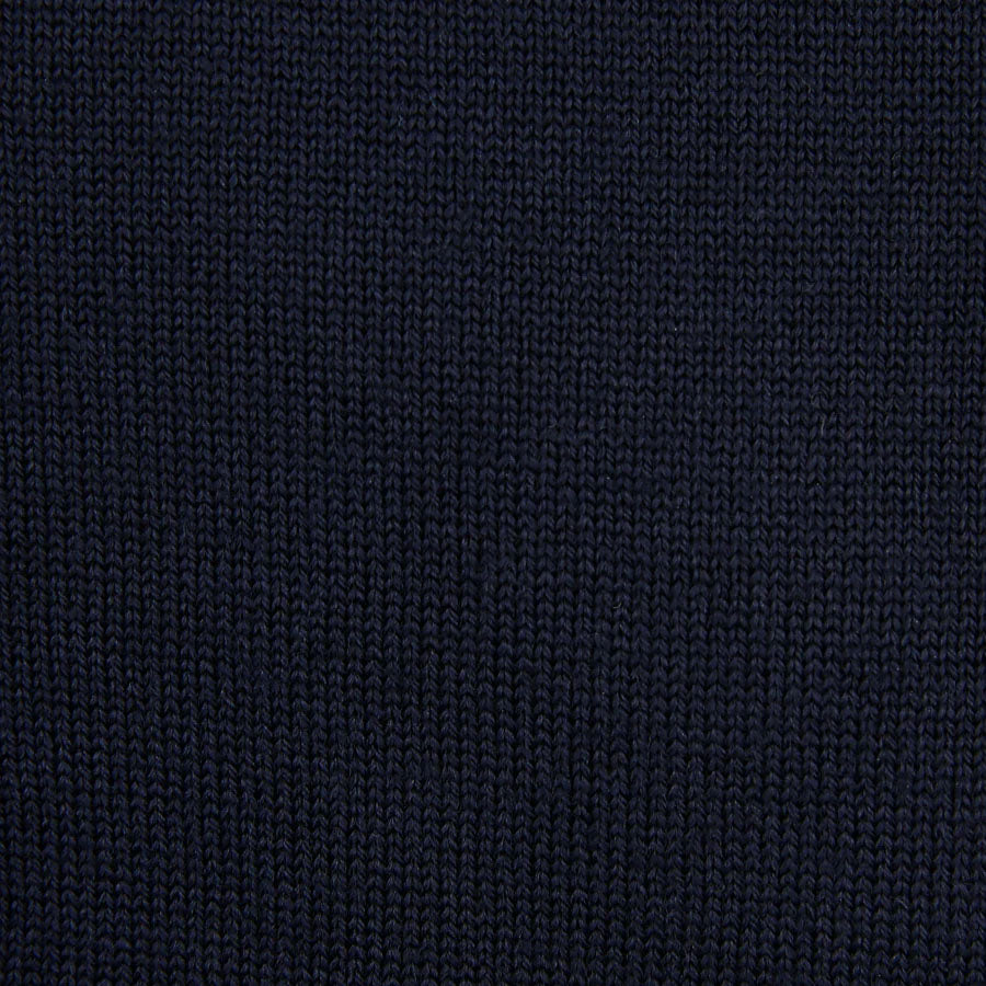 Merino Wool Knitted Turtleneck - Navy
