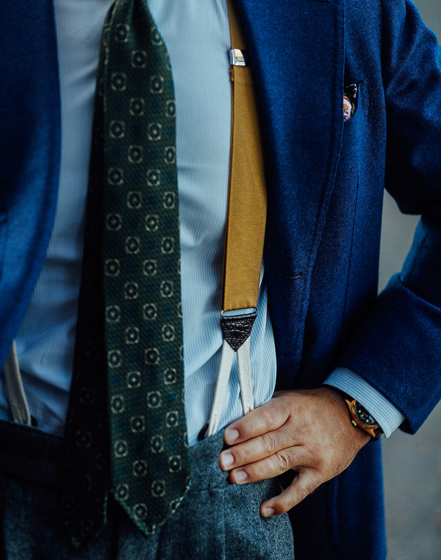 Barathea Braces - Honey