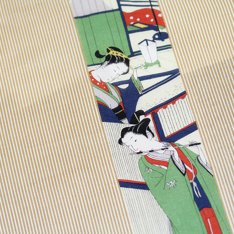 Ukiyo-e Cotton Handkerchief - Red