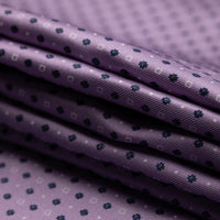 Floral Printed Silk Bespoke Tie - Lilac