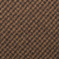 Houndstooth Bespoke Wool Tie - Brown