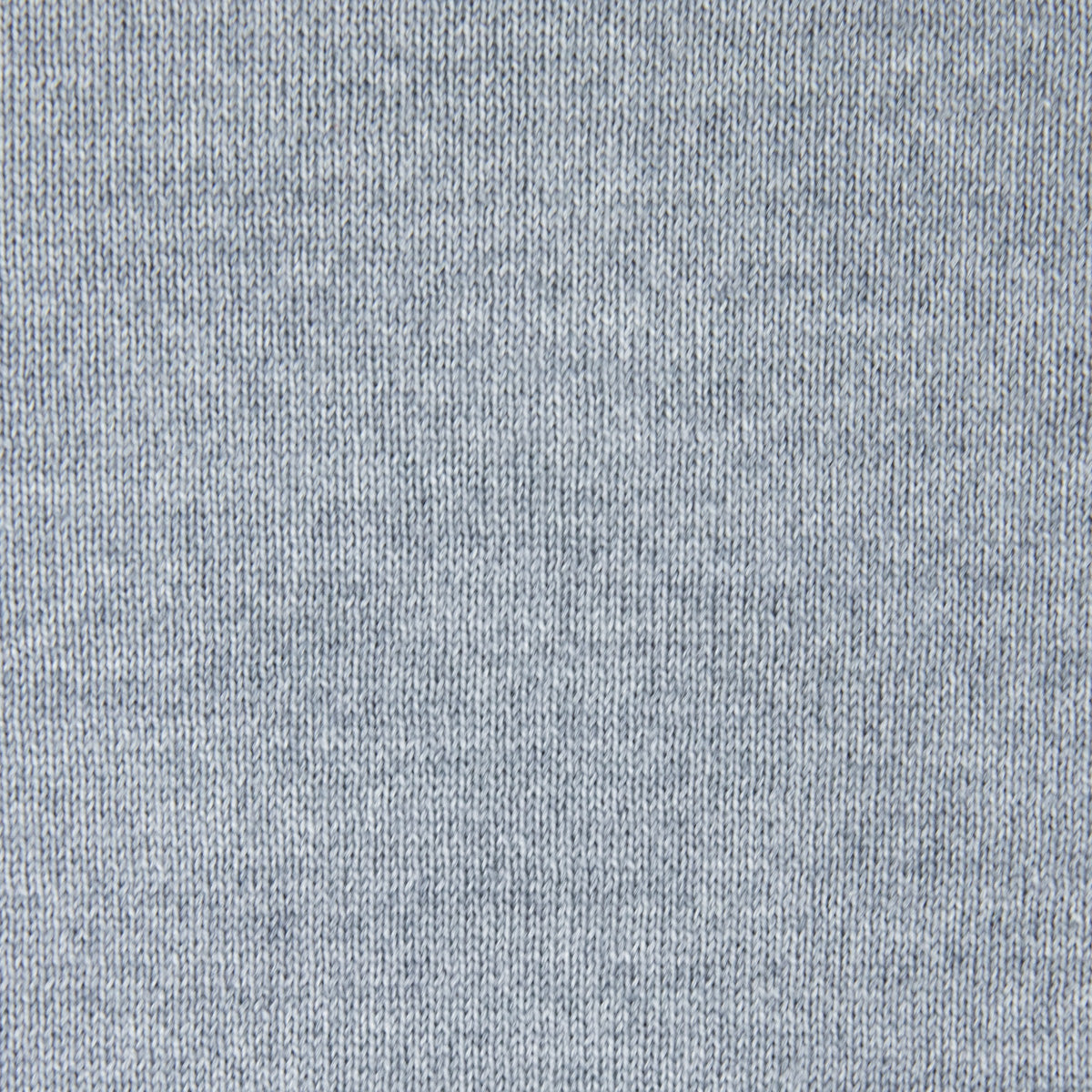 Merino Wool / Silk Knitted Polo - Light Grey