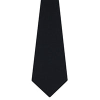 Plain Wool Crepe Bespoke Tie - Black