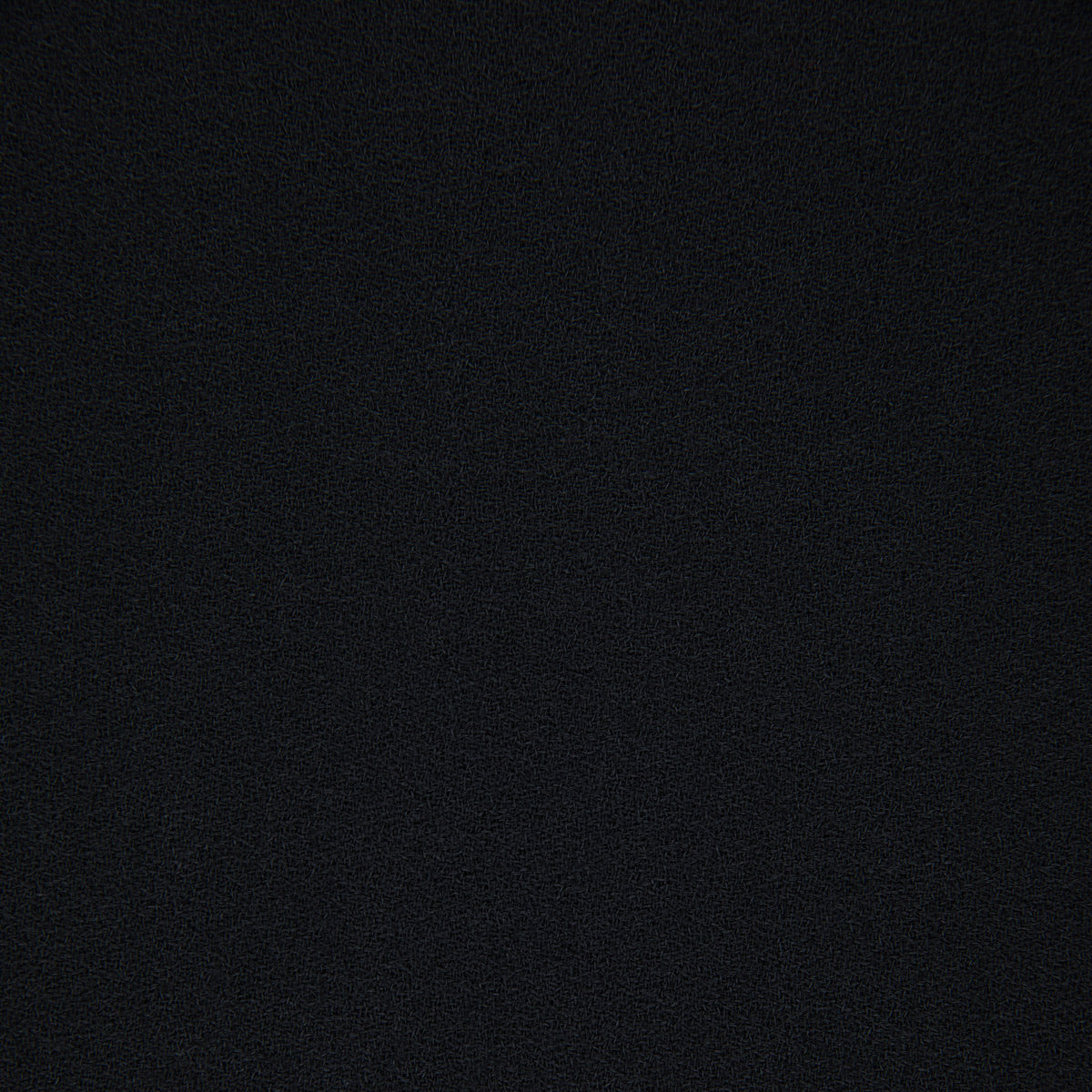 Plain Wool Crepe Bespoke Tie - Black