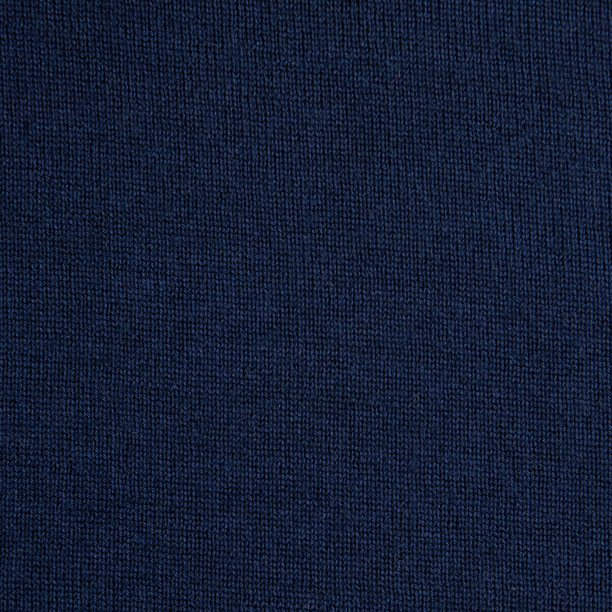 Merino Wool / Silk Knitted Polo - Navy
