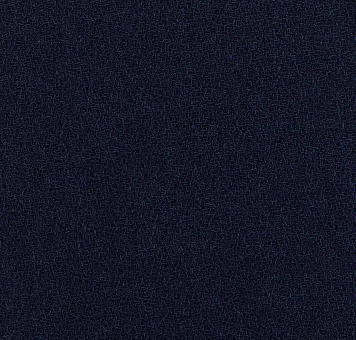 Plain Wool Crepe Bespoke Tie - Navy