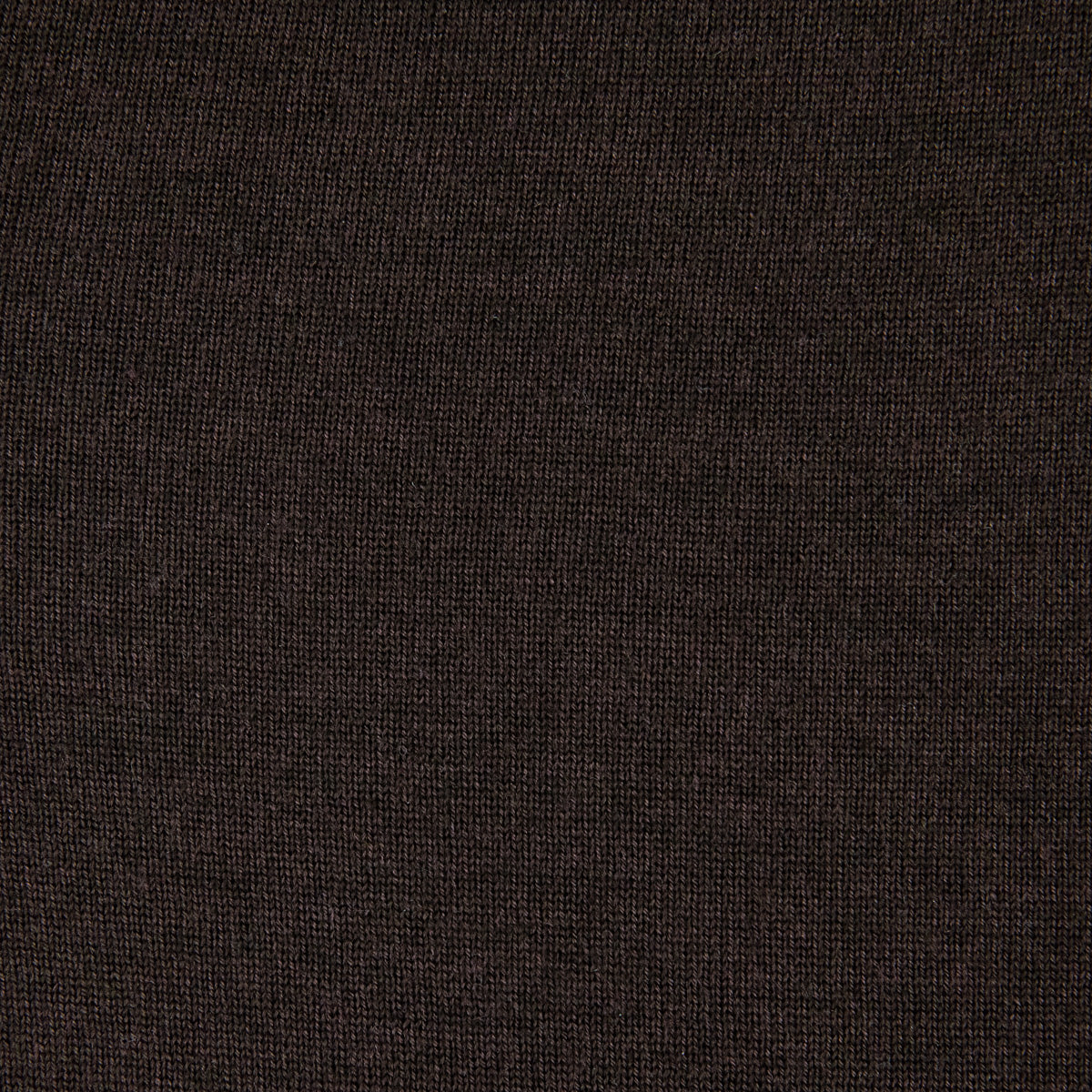 Merino Wool / Silk Knitted Polo - Chocolate
