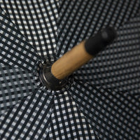 Shibumi x Mario Talarico Umbrella Black / White Gingham - Bamboo