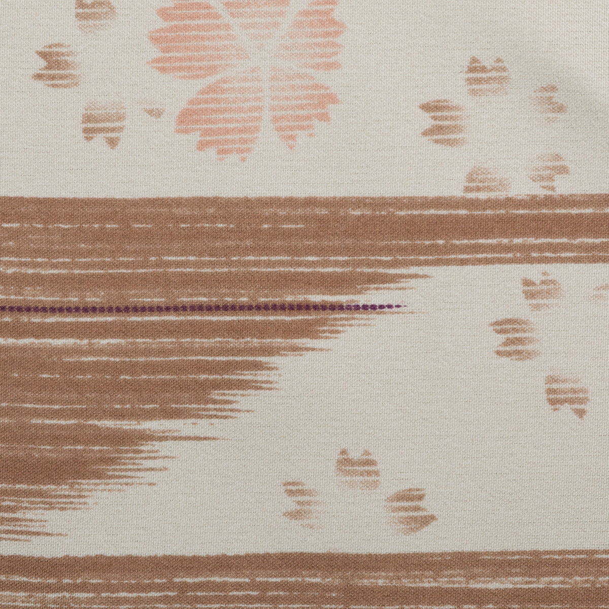 Vintage Kimono Silk Pocket Square - Hazelnut
